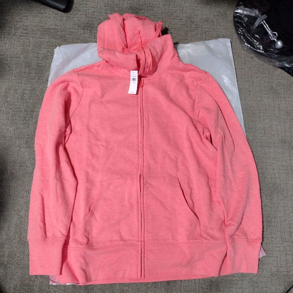 Gap hoodie, brand new with tags, hot orange color
